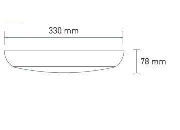 OLAN 22W CCT +SENSOR BLANC