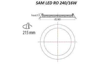 ENCASTRÉS LED SAM LED RO 225