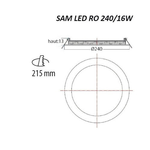 ENCASTRÉS LED SAM LED RO 225