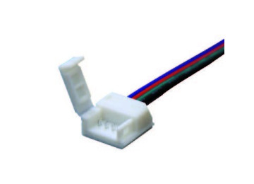 CONNECTEUR ALIMENTATION RGB IP65 POUR RUBANS LED