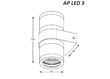 APPLIQUES ÉTANCHES À LED IP65 - AP LED 3