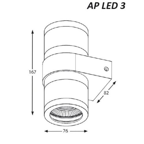 APPLIQUES ÉTANCHES À LED IP65 - AP LED 3