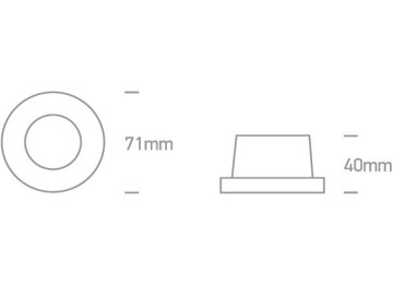ENCASTRÉS LED LEO LAITON