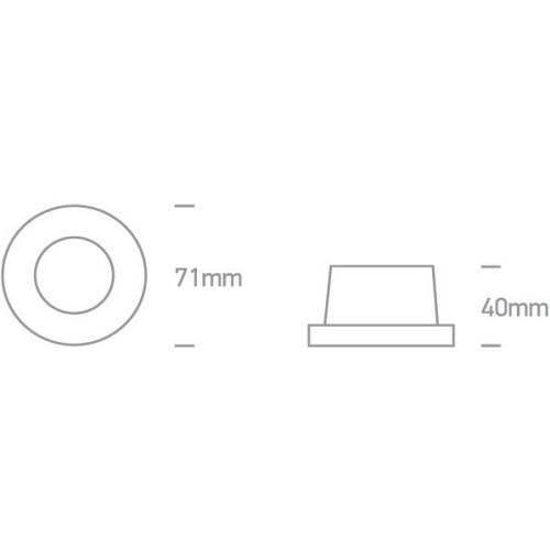 ENCASTRÉS LED LEO LAITON