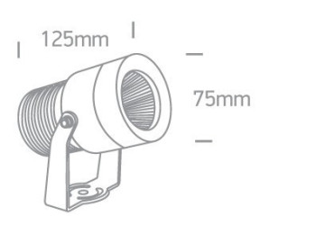 PROJECTEURS EXTÉRIEURS ÉTANCHES IP65 À LED GARDEL 10 NOIR