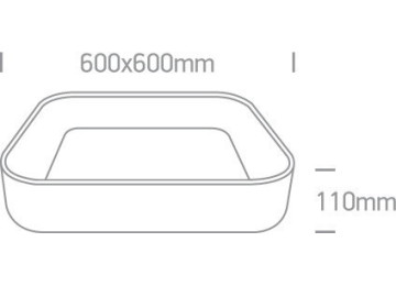 PLAFONNIERS À LED CARRE MODENE/CAR 50 NOIR