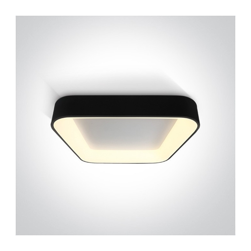 PLAFONNIERS À LED CARRE MODENE/CAR 50 NOIR