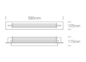 APPLIQUES SALLE DE BAINS VERONE 105 CHROME