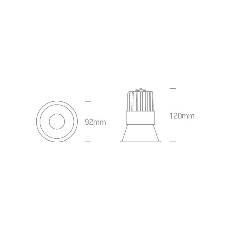 ENCASTRÉS LED basse luminance BLADE 15 BLANC
