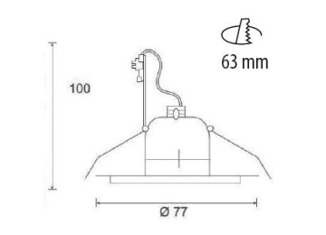 ENCASTRE LED  GU10 KIT LPF/5W BLANC