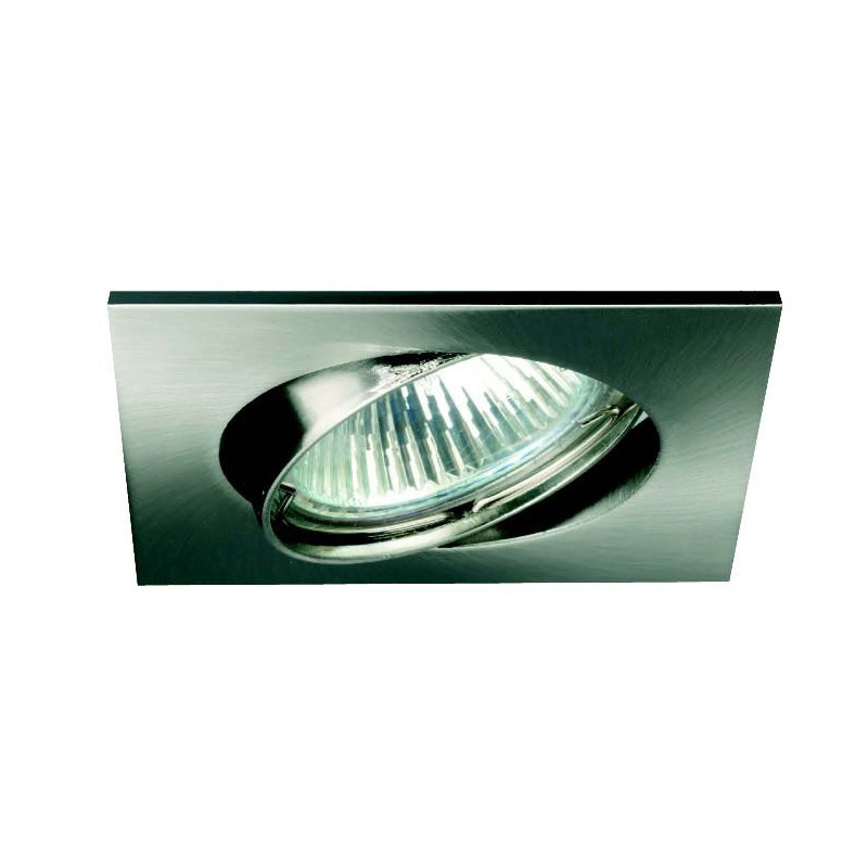 ENCASTRES LED POUR LAMPE GU10 carrés BTCO 50 ALU BROSSE