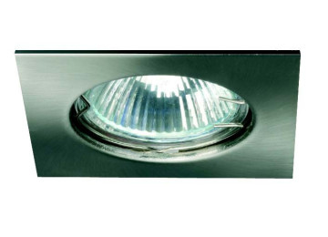 ENCASTRES LED POUR LAMPE GU5,3 carrés BTC 50 ALU BROSSE