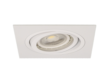 PROJECTEURS ENCASTRABLES LED MULTIDIRECTIONNELS POUR LAMPES AR111/37W KIT LCO/37W BLANC