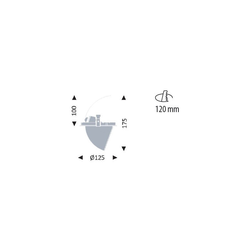 ENCASTRÉS LED SAM LED OR/18W BLANC