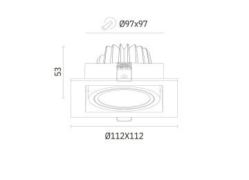 SAM MCR LED/12W/CCT/DIM BLANC