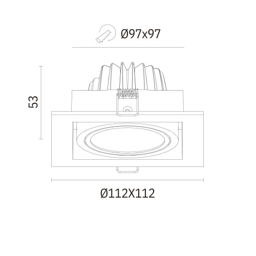 SAM MCR LED/12W/CCT/DIM BLANC