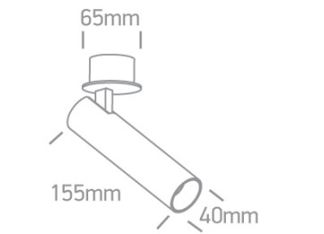 SPOT ENCASTRABLE VENUS 12W BLANC