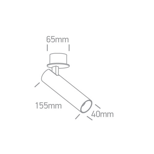 SPOT ENCASTRABLE VENUS 12W BLANC