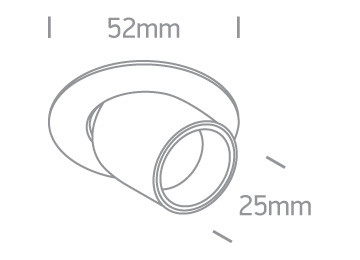 ENCASTRÉS LED basse luminance orientables MINI IP20 IP65 LEDO