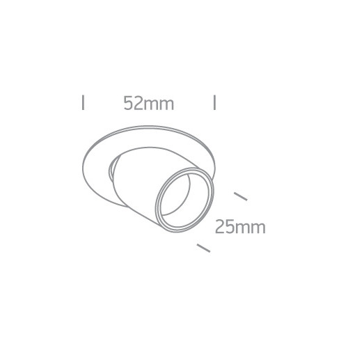 ENCASTRÉS LED basse luminance orientables MINI IP20 IP65 LEDO