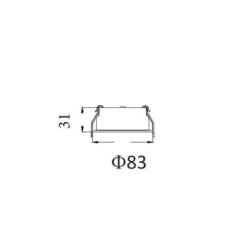 ENCASTRÉS LED sélection de temp. de coul. DARIO 12W NOIR