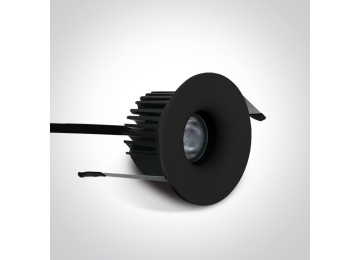 ENCASTRÉS LED étanches ip65 BASSE LUMINANCE SAUNALED 6.5W ÉTANCHE NOIR