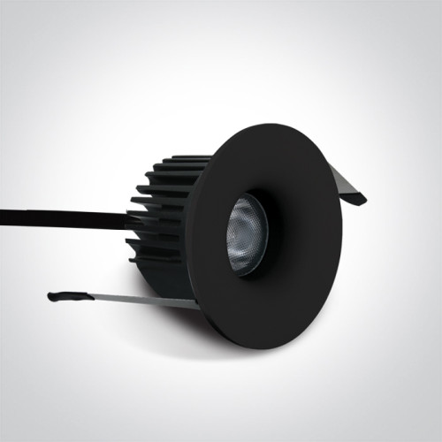 ENCASTRÉS LED étanches ip65 BASSE LUMINANCE SAUNALED 6.5W ÉTANCHE NOIR