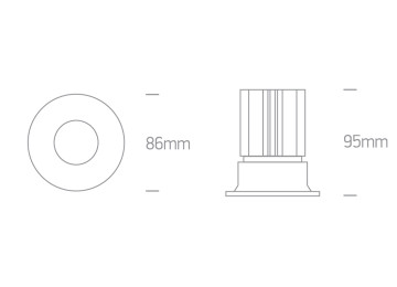 ENCASTRÉS LED étanches ip65 BASSE LUMINANCE SAUNALED 12W ÉTANCHE BLANC