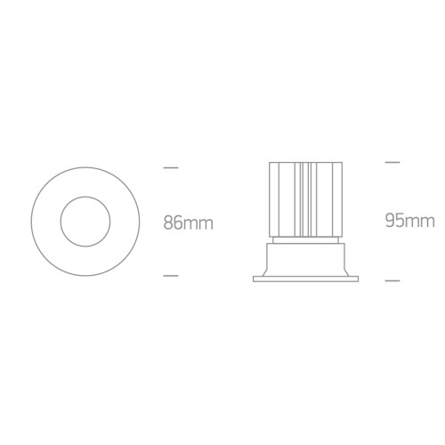 ENCASTRÉS LED étanches ip65 BASSE LUMINANCE SAUNALED 12W ÉTANCHE BLANC