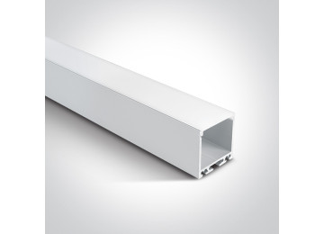 Profilé pour rubans led avec diffuseur saillie maxi 35MM BLANC