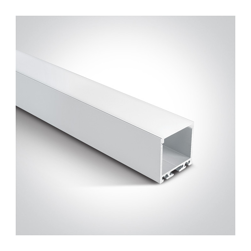 Profilé pour rubans led avec diffuseur saillie maxi 35MM BLANC